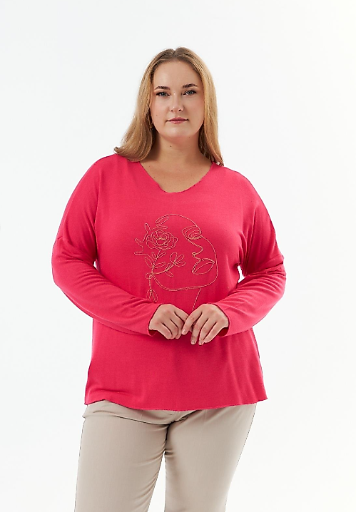 İTALYAN FUŞYA BLUZ