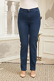 BELİ LASTİKLİ DÜZ PAÇA KOT