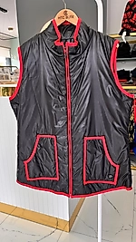 BASKILI KIRMIZI YELEK