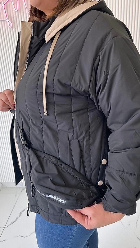 BEL ÇANTALI VE OMUZ ASKILI MONT SİYAH