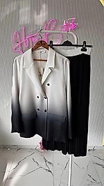 PİLİSELİ ETEKLİ TAKIM SİYAH