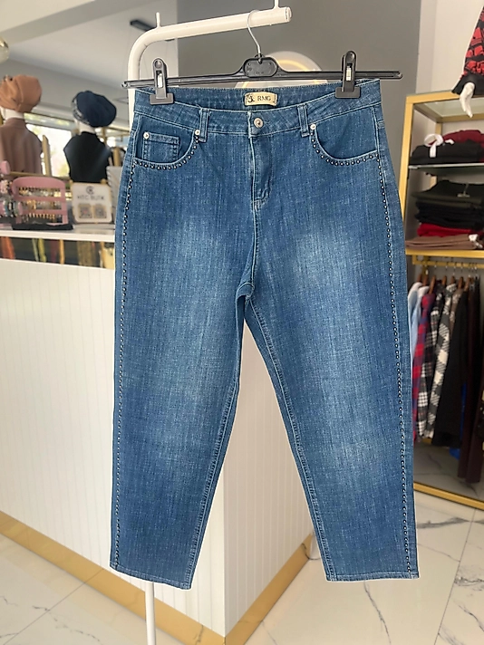 TROK TAŞ DETAYLI KOT PANTOLON