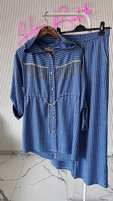 ÇİZGİLİ TENSEL TAKIM