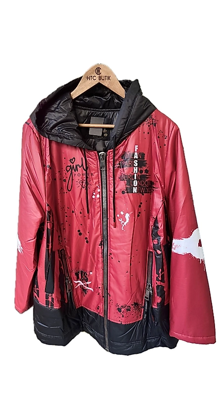 TAŞ BASKILI PARLAK  MONT KIRMIZI