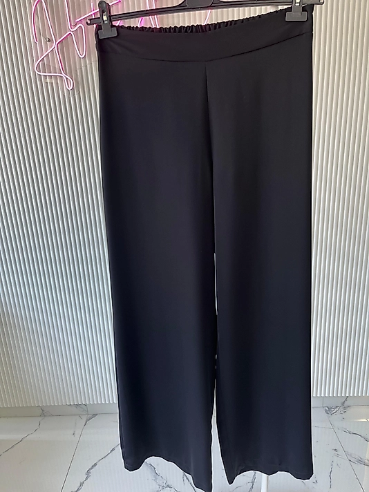 KREP KUMAŞ PANTOLON SİYAH