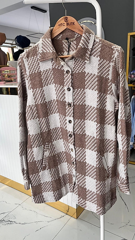 EKOSELİ ODUNCU GÖMLEK CEKET KAHVE