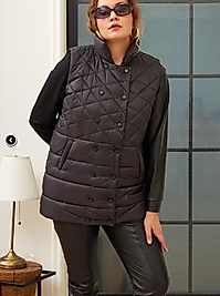 KAPİTONE SİYAH YELEK